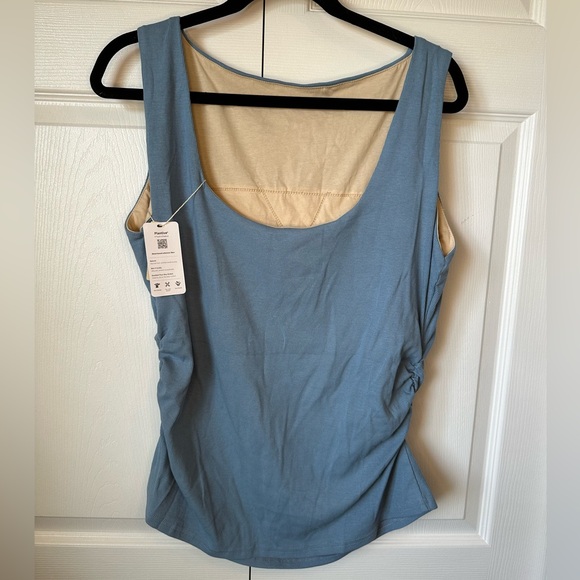 OGL Moves Plantive® Open-Back Brami Tank - Dusk Blue  sz.2XL - Picture 4 of 6